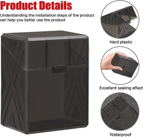 BRAPPO 9 Pack Card Deck Joxes لـ 200+ مربع تخزين بطاقات الحجم القياسي ، Clear Commander Card Deck MTG CaseCiptible ، بطاقات تداول ، بطاقات رياضية. (بدون بطاقات) (أسود ، 9 حزمة) in Kuwait