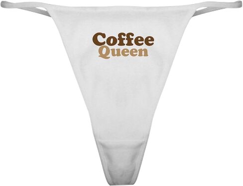 Cafepress Coffee Queen Classic Thong Intonder ، سراويل داخلية للسيدات in Saudi Arabia
