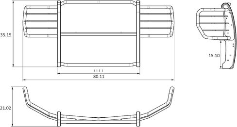 واقي مصبغة الحصان الأسود Modular Black متوافق مع 2015-2025 Ford E-350/2015-2025 FORD E-450-17FO35MA in Saudi Arabia