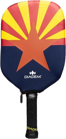Diadem Pickleball Paddle Covers | Neoprene Cover | One Size Fits All Diadem Paddles (Black/Yellow) in Kuwait