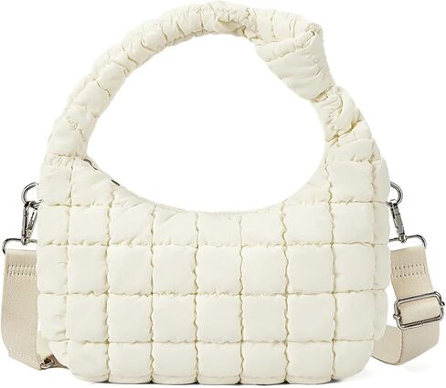 حقيبة حمل Teleena Puffer للنساء حقائب صغيرة منتفخة منتفخة صغيرة من الناحية الزراعية مع حزام قابل للفصل in Saudi Arabia