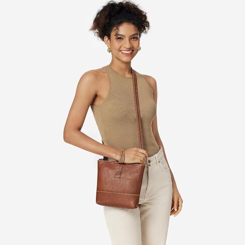 S-ZONE Leather Crossbody Bags for Women Small Over the Shoulder Purses and Handbags Trendy in Saudi Arabia