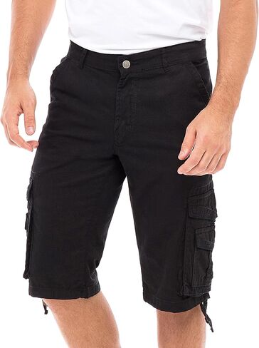 Skylinewears Men Cargo Shorts Classic Casual Cotton Multi-Pocket Work Hiking Fishing Below Knee Loose Fit Summer Shorts in Saudi Arabia