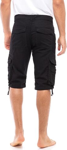 Skylinewears Men Cargo Shorts Classic Casual Cotton Multi-Pocket Work Hiking Fishing Below Knee Loose Fit Summer Shorts in Saudi Arabia