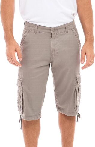 Skylinewears Men Cargo Shorts Classic Casual Cotton Multi-Pocket Work Hiking Fishing Below Knee Loose Fit Summer Shorts in Saudi Arabia
