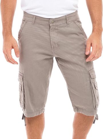 Skylinewears Men Cargo Shorts Classic Casual Cotton Multi-Pocket Work Hiking Fishing Below Knee Loose Fit Summer Shorts in Saudi Arabia