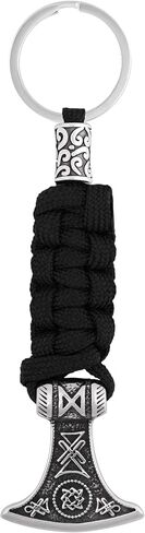Haquil Viking Rune Ax Paracord Keychain Norse Symbor in Saudi Arabia