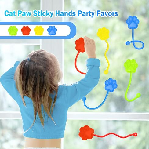Easter Sticky Hands Bulk 42 PCS Easter Party Favors for Kids Easter Basket Stuffers Stretchy Easter Sticky Hand Toy Easter Egg Fillers Goodie Bag Stuffers Easter Toys Party Supplies Classroom Prizes in Saudi Arabia