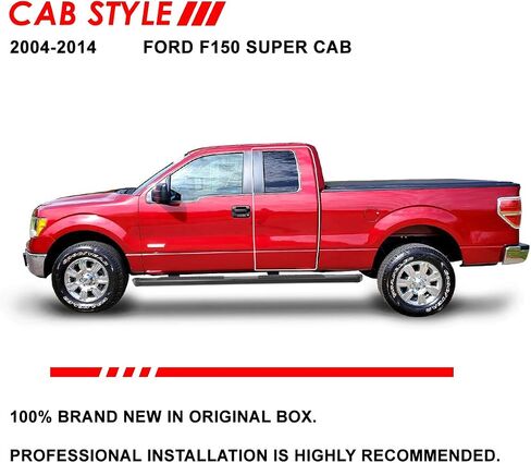 Auto Dynasty Honeycomb Running Boards Compatible with 2004-2014 Ford F-150 Super/Extended Cab, Stainless Steel Side Step Rail Nerf Bars, 5.5" Step Bars, Polished Chrome in Saudi Arabia