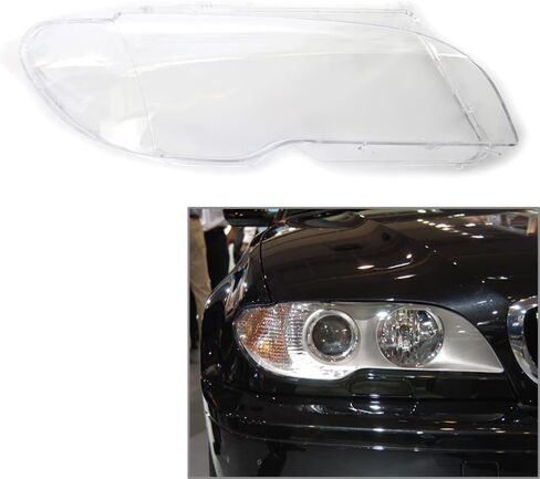 Chcury1 Automative Front Headlight Head Lamp Cover Lens Replacement for BMW E46 2DR Coupe 325ci 330ci 2003-2006, Right Side in Saudi Arabia
