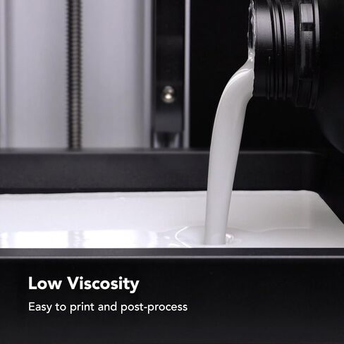 phrozen 3D Printer Rapid Resin [Aqua Clear Plus], 405nm LCD UV-Curing Photopolymer Resin, Low Shrinkage, Transparent Visual, Low Odor, Non-Brittle, Easy to Print, Fast Printing (1KG) in Kuwait