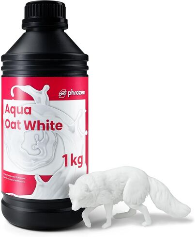 phrozen 3D Printer Rapid Resin [Aqua Clear Plus], 405nm LCD UV-Curing Photopolymer Resin, Low Shrinkage, Transparent Visual, Low Odor, Non-Brittle, Easy to Print, Fast Printing (1KG) in Kuwait
