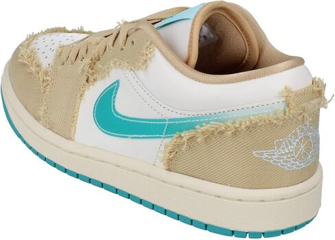حذاء رياضي Air Jordan 1 Low للنساء من Nike Jordan - سمسم/صبار داستي HF4983-252 - مقاس 6.5 واط in Saudi Arabia