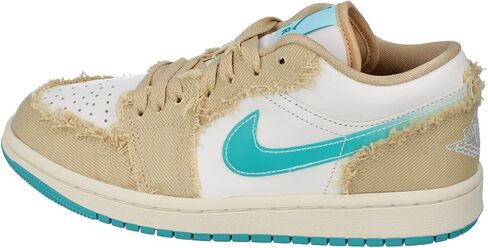 حذاء رياضي Air Jordan 1 Low للنساء من Nike Jordan - سمسم/صبار داستي HF4983-252 - مقاس 6.5 واط in Saudi Arabia