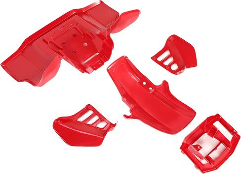 KUAFU Plastic Bodywork Kit Compatible with 1985 Honda ATC250R, Front Fender&Rear Fender&Headlight Shell&Scoop, Full Complete Body Fender Kit in Saudi Arabia