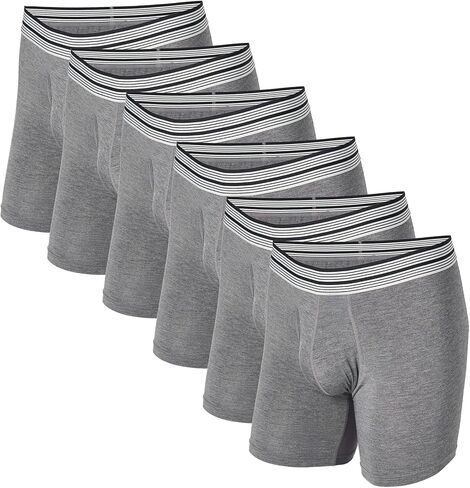 Mr. Davis Men's 6 Pack Standard Cut Boxer Brief Underwear in Kuwait