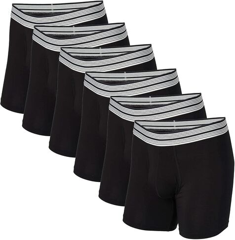 Mr. Davis Men's 6 Pack Standard Cut Boxer Brief Underwear in Kuwait