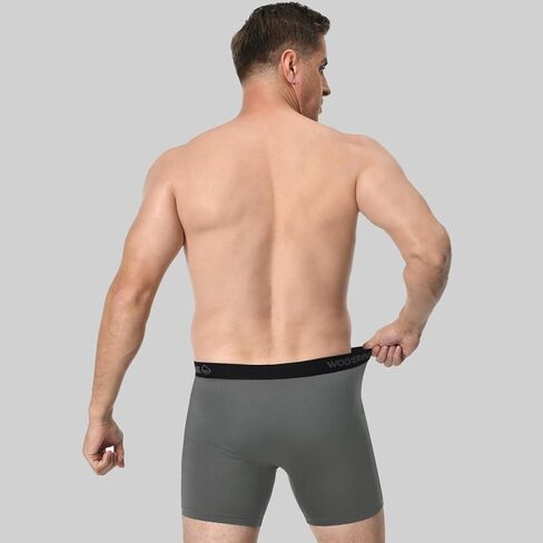 WOLVERINE Men's Boxer Briefs Soft Breathable Moisture-Wicking with Tag Free Underwear for Men 3-Pack in Kuwait