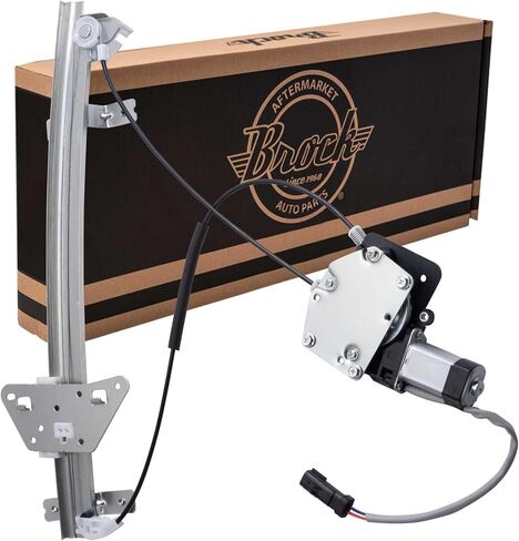 Brock Replacement Driver Front Power Window Regulator with Motor Assembly Compatible with 2000-2004 Dakota Quad Cab Pickup Truck 1998-2003 Durango in Saudi Arabia