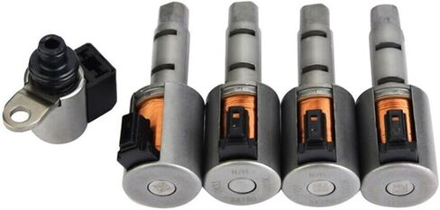 5pcs الملف اللولبي JF015E RE0F11A 5PCS CVT صمام النقل جسم الملف اللولبي المتوافق مع NISSAN NOTE Sentra 12-Up in Saudi Arabia
