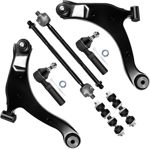 SCITOO 8pcs Suspension Kit Front Lower Control Arm w/Ball Joint Inner Outer Tie Rod End Sway Bar Link Fit 2001-2005 For Dodge Neon 2001-2010 For Chrysler PT Cruiser in Saudi Arabia