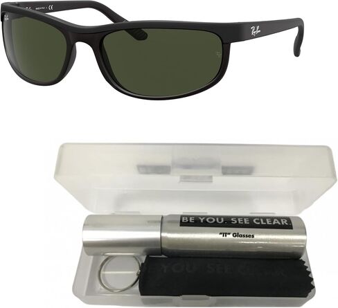 Ray-Ban RB2027 حزمة النظارات الشمسية: RB 2027 Predator 2 W1847 Predator 2 Black/Matte Black and Eyewear Kit in Saudi Arabia
