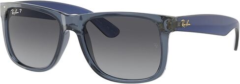 Ray-Ban RB4165 Sunglasses Bundle: RB 4165 JUSTIN 6596T3 Transparent Blue and Universal Anti-slip Silicone Leash in Saudi Arabia