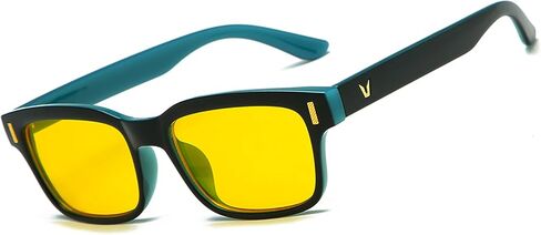 CARFIA Night Vision Glasses Driving for Men Women Anti-glare,Safety HD Yellow Lens Fishing Golf Narrow Face Glasses in Saudi Arabia