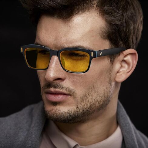 CARFIA Night Vision Glasses Driving for Men Women Anti-glare,Safety HD Yellow Lens Fishing Golf Narrow Face Glasses in Saudi Arabia