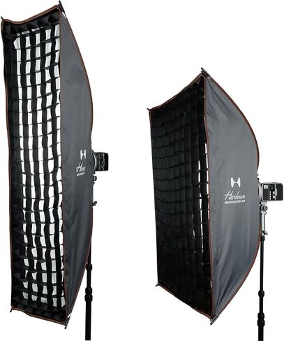 مجموعة Softbox مستطيلة سريعة الإصدار، 2'x3'، 60x90 و1'x4'، 30x120، صناديق ناعمة مدمجة وقابلة للطي، متوافقة مع حامل Bowens، تصوير فوتوغرافي وإضاءة فيديو بجودة احترافية in Kuwait