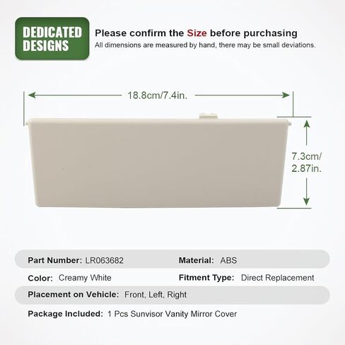 GZYF Car Sunvisor Mirrors Makeup Mirror Vanity Cover, Auto Front Vanity Mirror Sun-Shading Cosmetic Mirror Cover Trim LR063682 for Land Rover for Range Rover Sport/Rover Evoque/Discovery 4(Grey) in Saudi Arabia