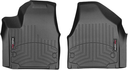 WeatherTech Custom Fit FloorLiners for Chrysler Pacifica, Voyager - 1st Row (449451), Black in Saudi Arabia