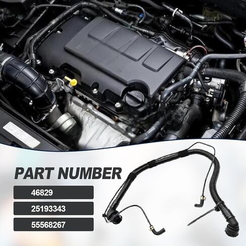 PCV Valve Hose with Bypass Valves for Buick and Chevy - Compatible with Chevy Cruze/Sonic/Trax & Buick Encore 1.4L - Replaces #55568267, 25193343, 46829 in Saudi Arabia