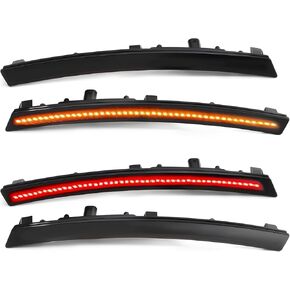 Front Rear Side Marker Lights Kits Compatible with 2014-2019 Corvette C7 Stingray Grand Sport Z06 ZR1 Amber Red Marker Side Lamps Turn Signal Light in Saudi Arabia