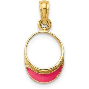 14K Yellow Gold Beach Bum Sun Visor Pendant in Saudi Arabia