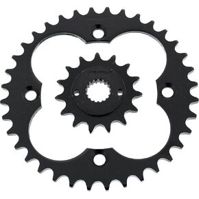 Sprockets fit Honda TRX400EX 400EX 1999-2004 15 Tooth Front & 36 Tooth Rear Black in Kuwait