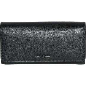 CLUTCH WALLET WITH CHECKBOOK & GUSSET BLACK in Saudi Arabia