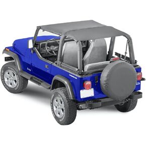 Bimini Top Plus ، Fits 1992-1995 Jeep YJ Wrangler ، Black Denim in Kuwait