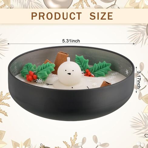 شمعة عيد الميلاد ذوبان شمعة رجل الثلج عيد الميلاد التوابل القرفة الصويا شمعة ثلج على شكل شمعة هدية الشتاء للنساء عيد الميلاد ريفي مزرعة ديكور المنزل الجداول in Kuwait