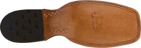 Justin Men's Pascoe 13" Smooth Ostrich Western Boot Broad Square Toe in Saudi Arabia