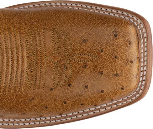 Justin Men's Pascoe 13" Smooth Ostrich Western Boot Broad Square Toe in Saudi Arabia