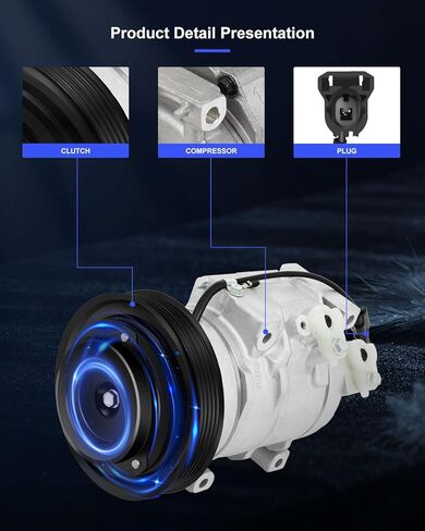 ضاغط ECCPP A/C مع Clutch 2013-2017 لـ Honda for Accord 3.5L 2016-2017 لـ Acura RDX 3.5L AC ضاغط in Kuwait