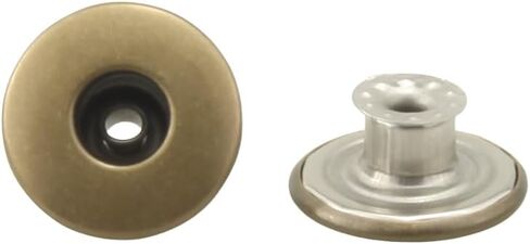 20Sets 17mm Brass Jeans Buttons Replacement Tack Button Suspender Trousers Buttons (Gun Metal) in Kuwait