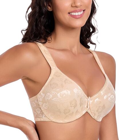 Lemorosy Women's Minimizer Bra Full Coverage Unlined Underwire Comfortable Everyday Bras Plus Size in Saudi Arabia