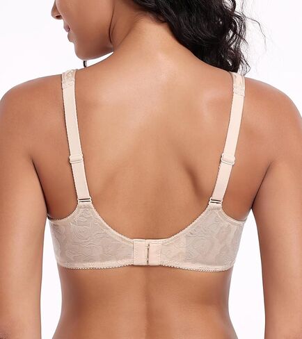 Lemorosy Women's Minimizer Bra Full Coverage Unlined Underwire Comfortable Everyday Bras Plus Size in Saudi Arabia