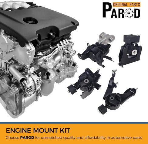 PAROD 4PCS Engine Motor Mount Kit Fit for 2009-2010 Pontiac Vibe, 2009-2013 Toyota Corolla, 2009-2013 Matrix 1.8L L4 Replace#A62015 A62023 A62027 A62022 in Saudi Arabia