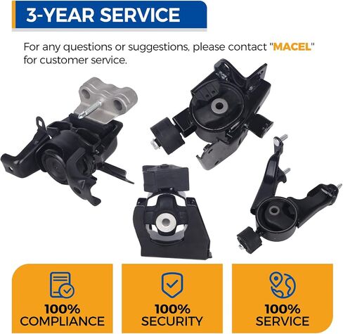 PAROD 4PCS Engine Motor Mount Kit Fit for 2009-2010 Pontiac Vibe, 2009-2013 Toyota Corolla, 2009-2013 Matrix 1.8L L4 Replace#A62015 A62023 A62027 A62022 in Saudi Arabia