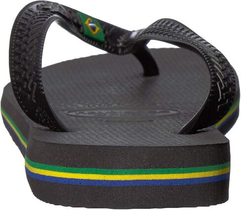 Havaianas Men's Brazil Flip Flops, Black, 11-12 Medium US in Saudi Arabia