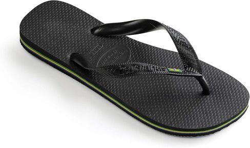 Havaianas Men's Brazil Flip Flops, Black, 11-12 Medium US in Saudi Arabia