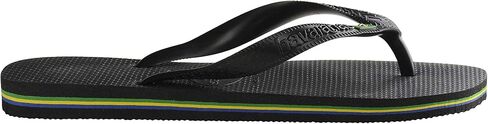 Havaianas Men's Brazil Flip Flops, Black, 11-12 Medium US in Saudi Arabia